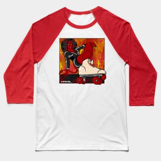 She Devil on Wheels Baseball T-Shirt